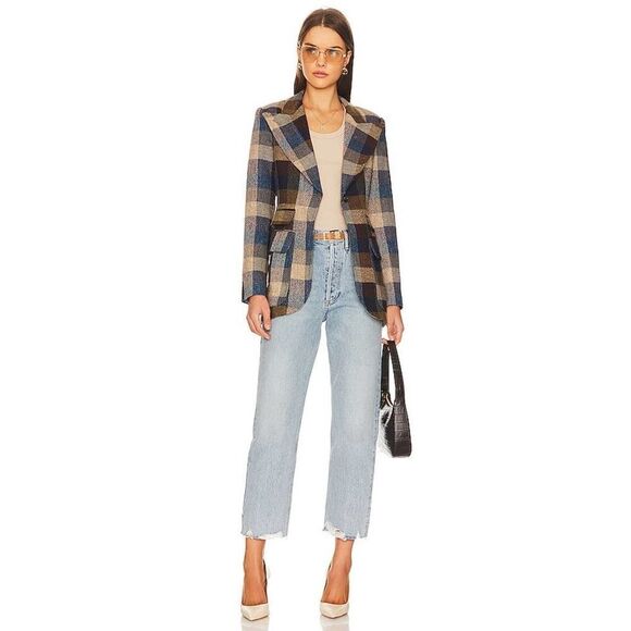 smythe birkin wool blazer peri lumberjack check US2 - Picture 7 of 12